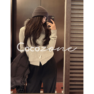 一一 刘 经典 牛角扣 CD1A1671 COCO 撞色翻领外套 ZONE