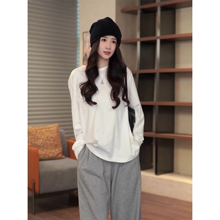 口袋字母长袖 刘一一罗伊街区100棉秋季 女士T恤CD1A0059 ZONE COCO