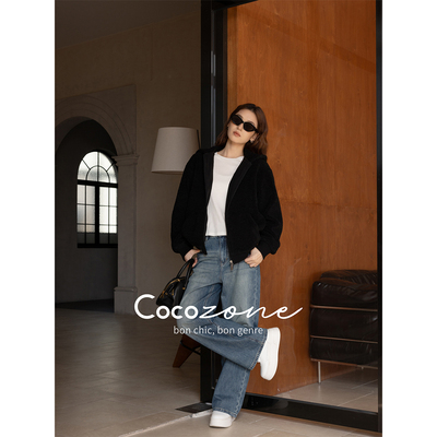 COCO ZONE 刘11【100棉】经典直筒洗水街头风牛仔裤 CD2A1462