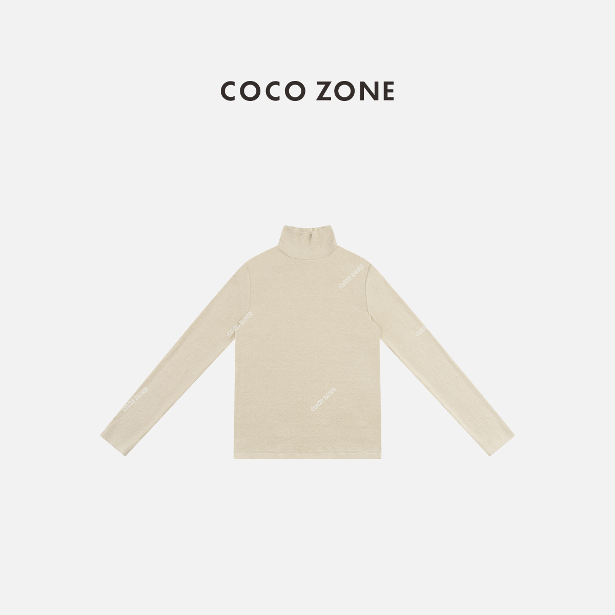 COCO ZONE 刘一一 秋季高级感长袖T恤百搭显瘦打底衫CC1D2408