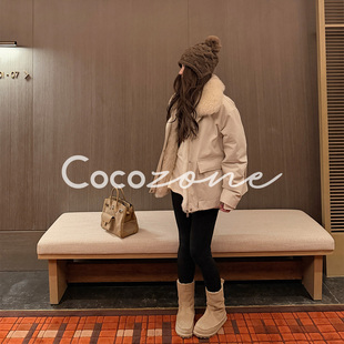 白兰地 COCO 一一 刘 90白鹅绒进口羊毛领鹅绒服CD2A3310 ZONE
