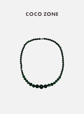 COCO ZONE高级感中式天然玛瑙珠高级感古风项链CC2A0207