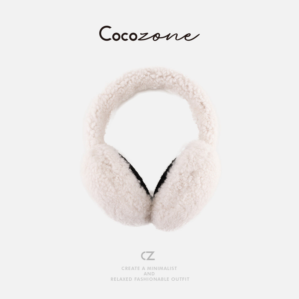 COCO ZONE 刘 一一 【100羊羔毛】柔软毛绒耳罩 CD2A2765