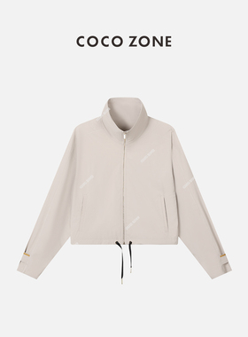 COCO ZONE 刘11 立领简约风衣收口下摆细腰出行外套23C18332