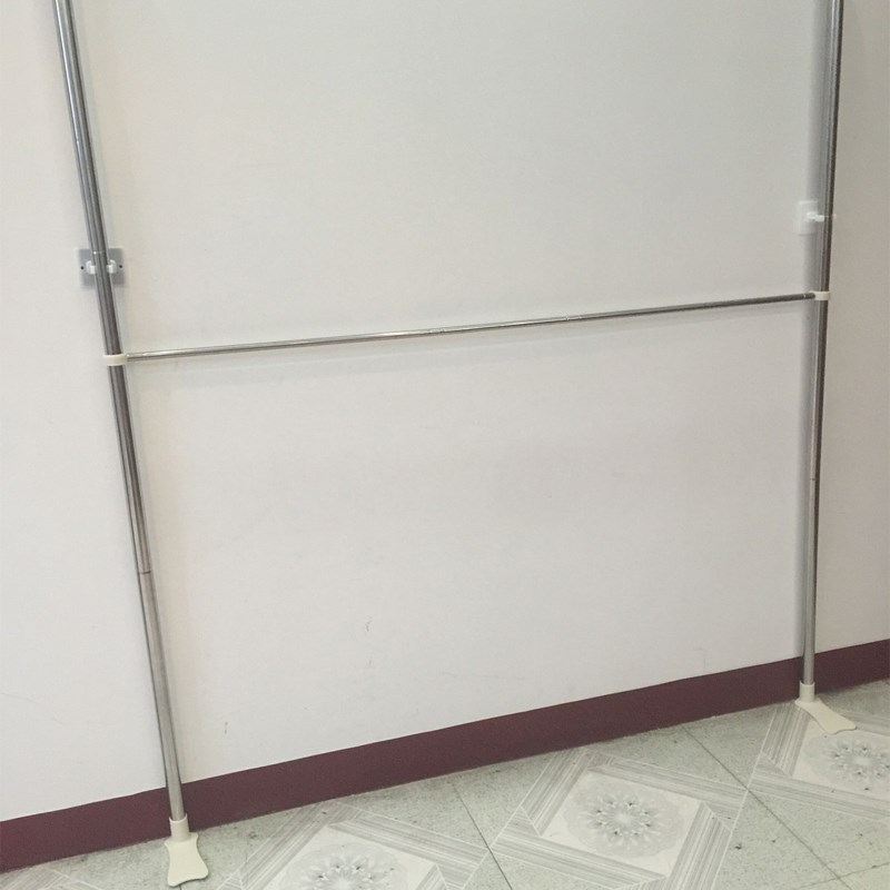 单钓鱼杆架子伸缩蚊帐支架不锈钢U型三开门配件家用1.5m1.8m米床