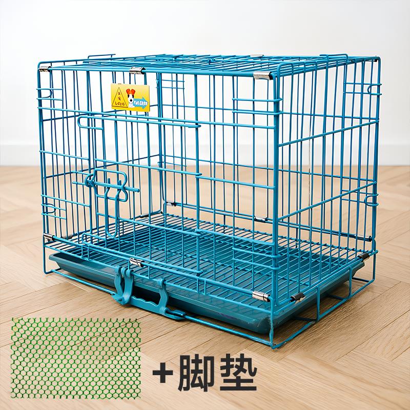 乐佳宠物犬笼泰迪猫笼狗笼铁丝笼子大号折叠加粗金毛用品兔笼狗窝