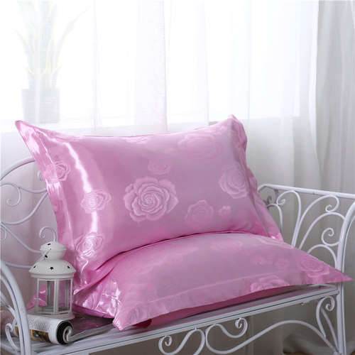 枕套一对装 2只装成人贡缎提花枕头套单件学生宿舍双人4874包邮