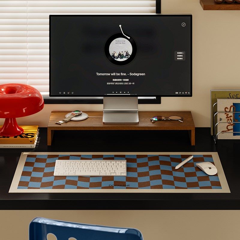 午后柏林鼠标垫超大号桌垫办公键盘垫防水防油免洗防烫隔热桌面垫,居家布艺,办公桌垫,淘宝优惠券,粉丝福利购,淘宝优惠卷