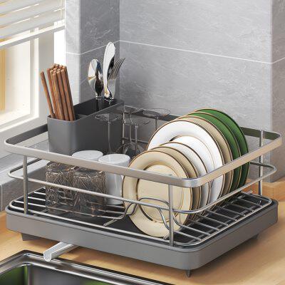 厨房置物架碗碟收纳架单层滤水碗篮台面晾碗架碗筷盘子沥水架铁艺