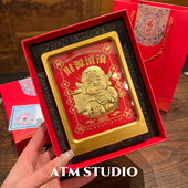 现货 999黄金招财摆件2026新年礼物公司礼品员工福利 证书礼盒装