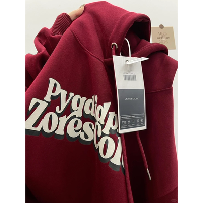 2025春秋薄款加绒纯棉帽衫