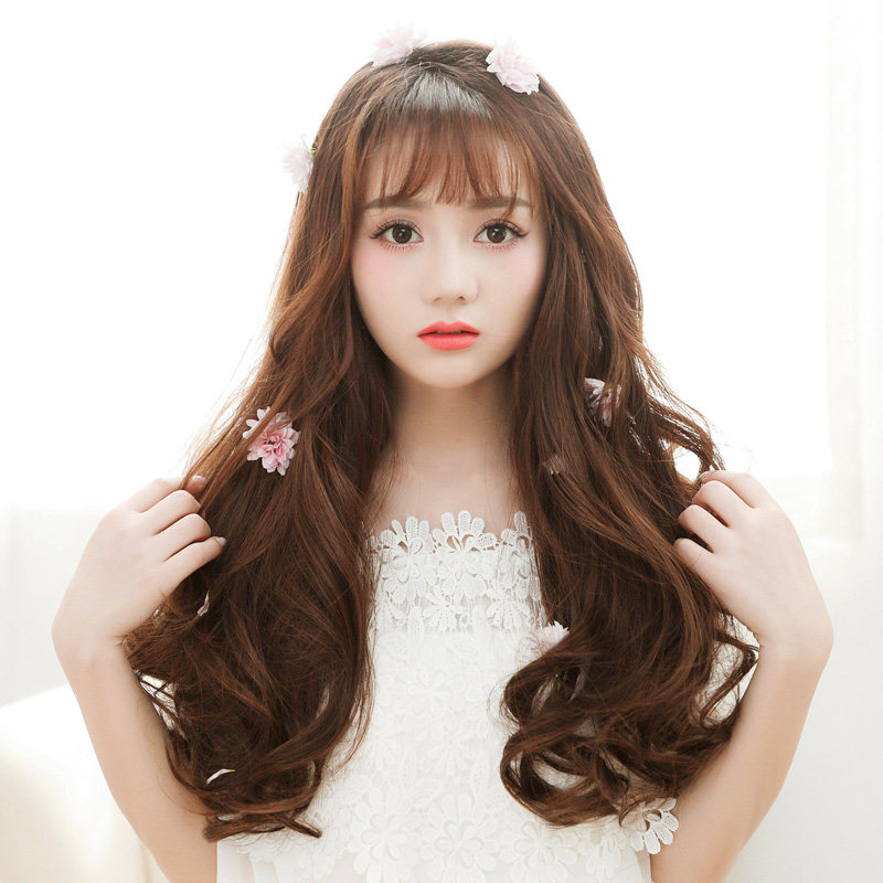 网红艾妮雅假发片女长发长卷发大波浪蓬松仿真一片式自然隐形无痕