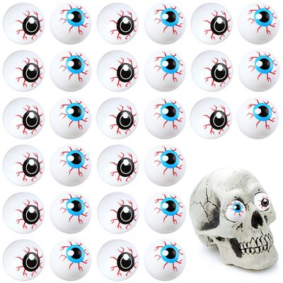 推荐60PCS Plastic Halloween Eyeballs Scary Ping Pong Eyeball
