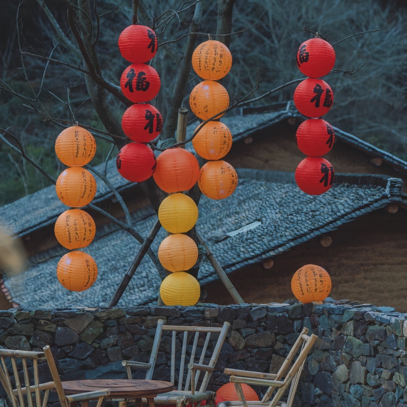 古风纸灯笼中式庭院花灯罩