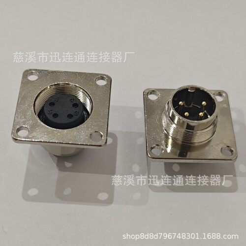 航空插头M16C09方形座2芯34