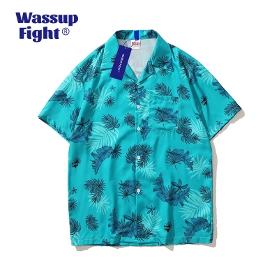 WASSUPFIGHT古巴领夏威夷衬衫