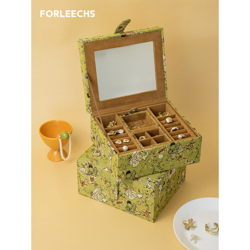 FORLEECHS首饰盒复古大容量