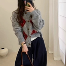 佐梦依菱格毛衣