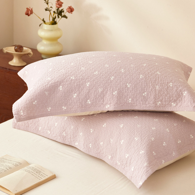 枕巾一对枕巾纯棉一对装全棉纱布可固定枕头巾轻奢高级感防头油学