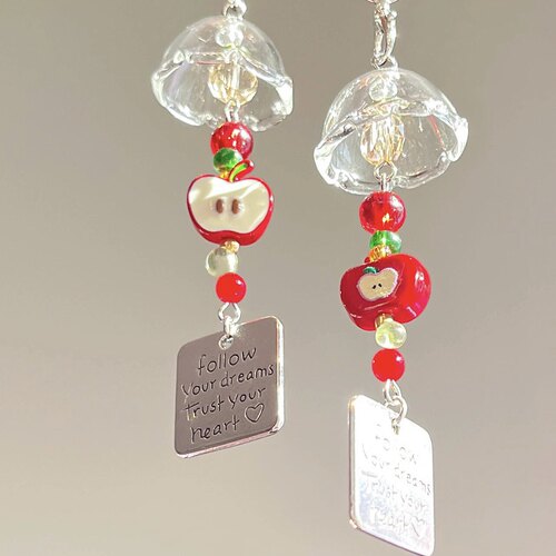 夏以昼周边可爱苹果挂件