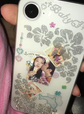 古早爆闪扶桑花转印贴纸