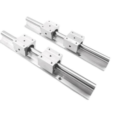 圆形25圆柱SBR16带座SBR20光轴diy雕刻机滑台加硬12特硬 直线导轨