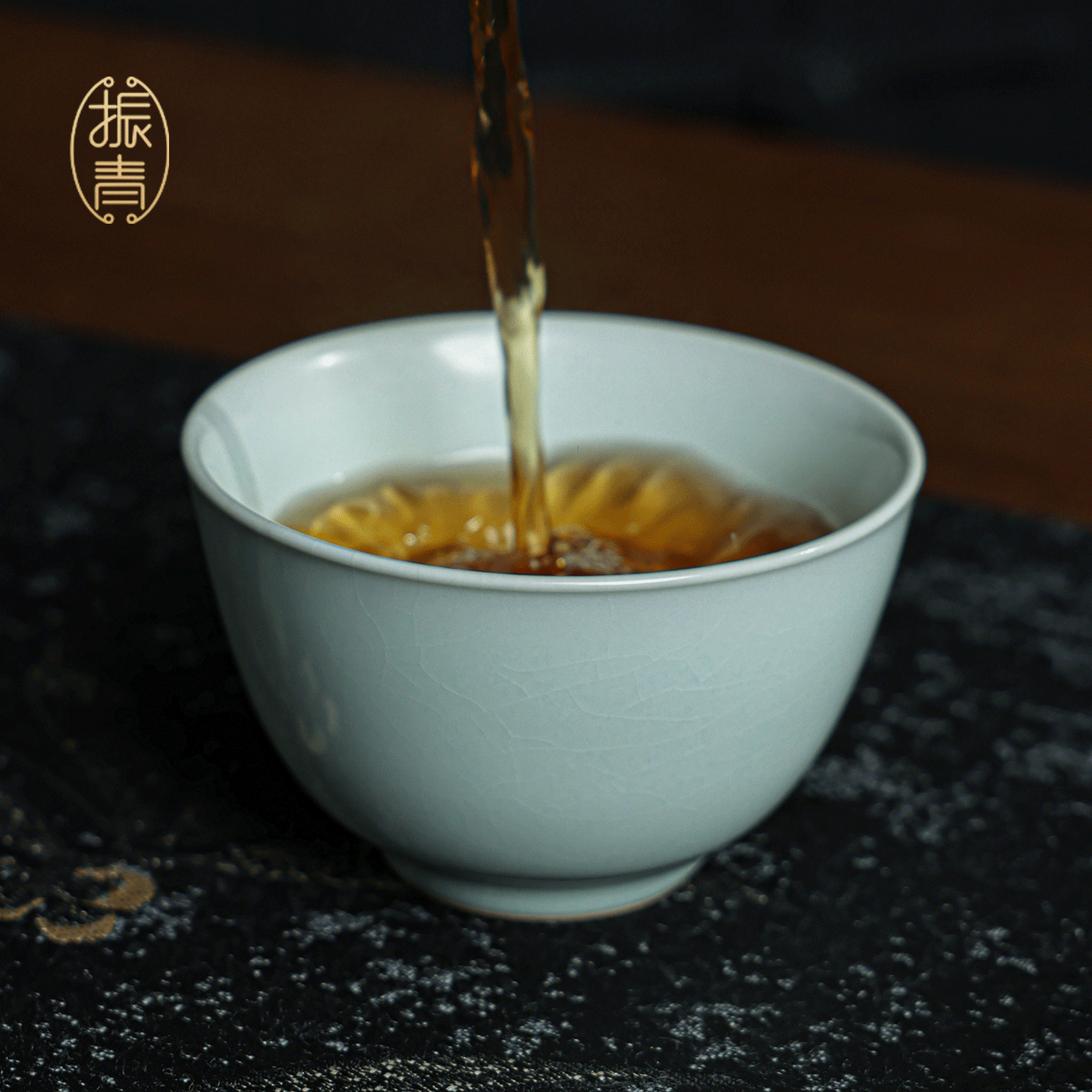 敞口杯全手工主人杯汝瓷天青色