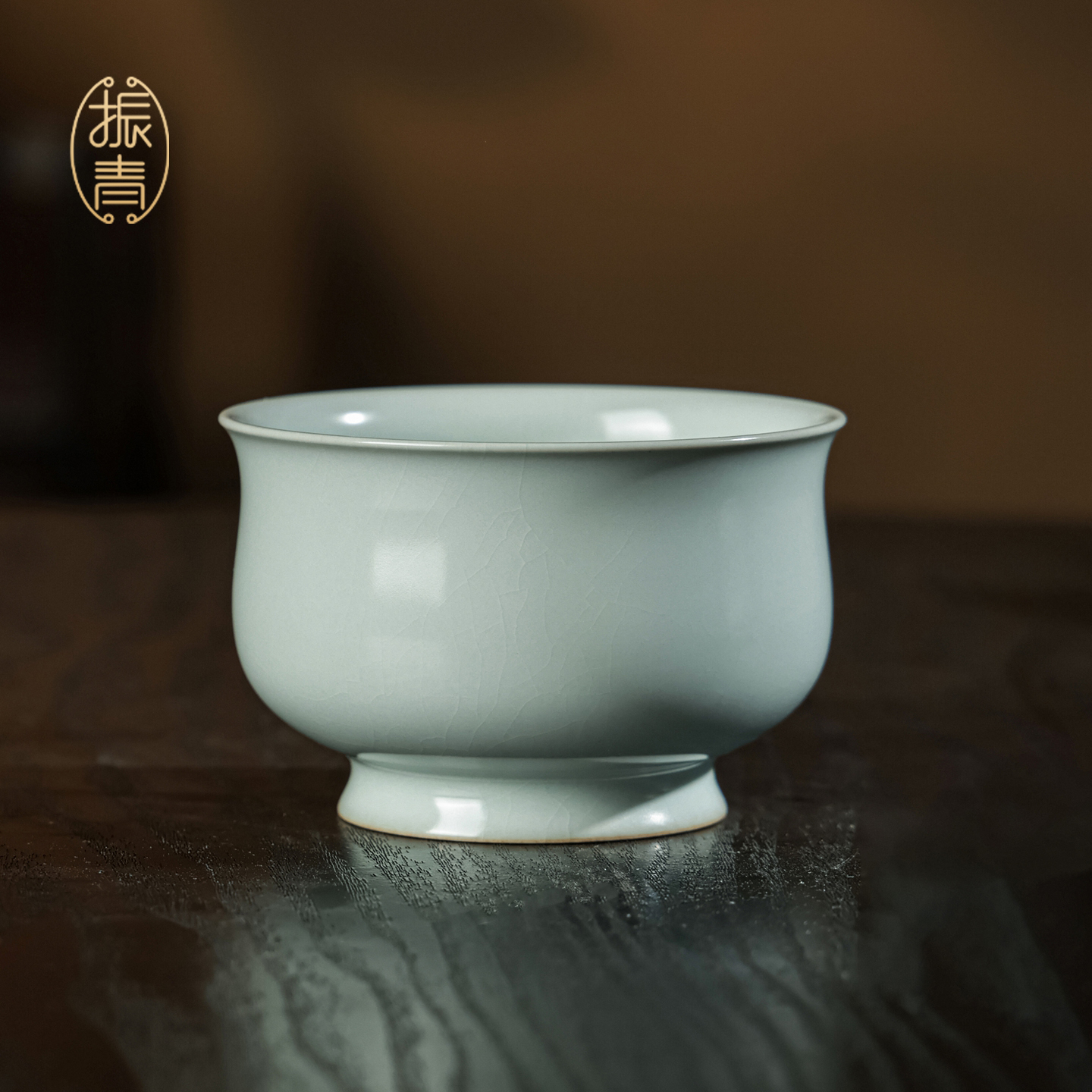 汝窑炉式杯主人杯单杯