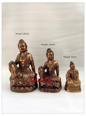 飞龙纯铜青岩寺歪脖老母歪脖老佛佛像铜像家居摆件