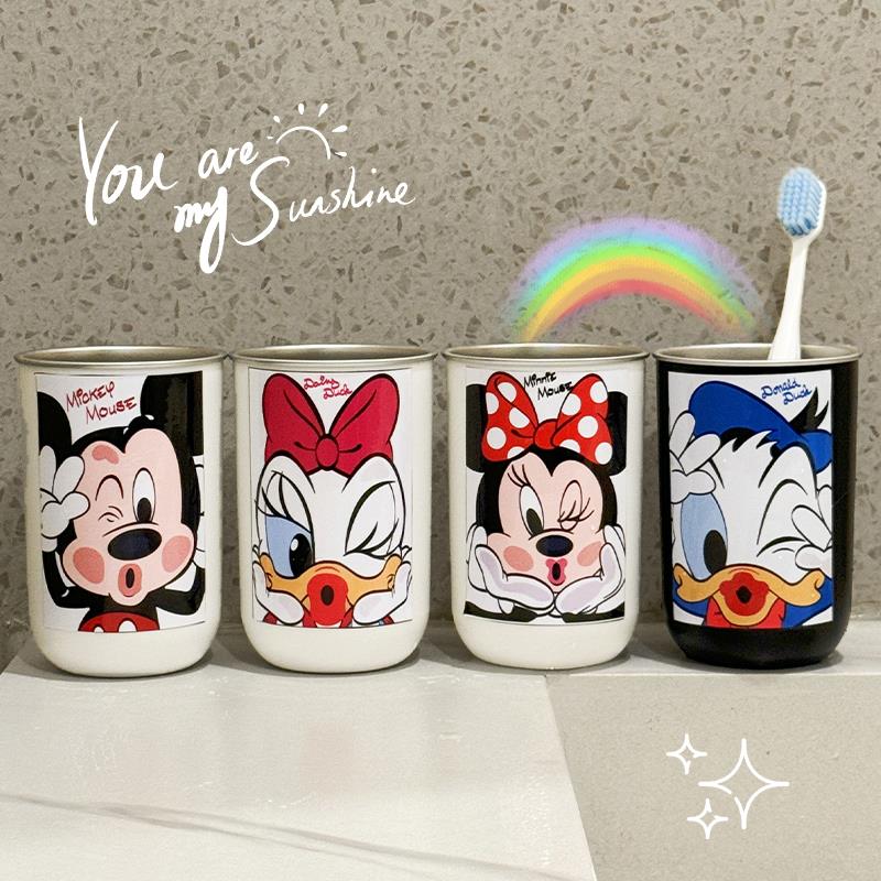 儿童牙杯牙刷不锈钢刷牙杯子2025洗漱杯牙缸漱口杯新款情侣牙具杯