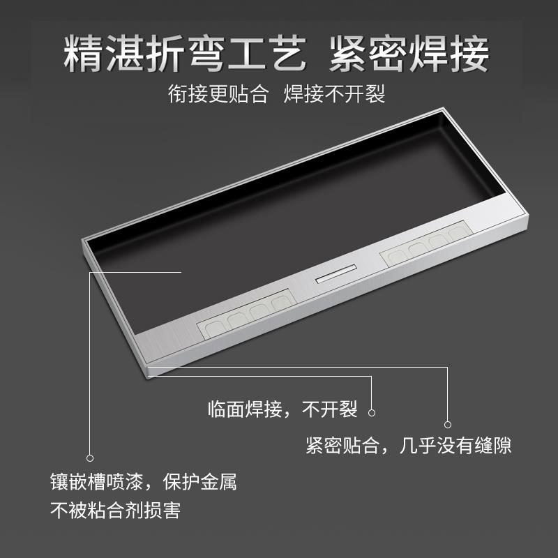 格佳乐镶嵌大理石地插座不锈钢防水隐形纯平可装86型面板地面插座