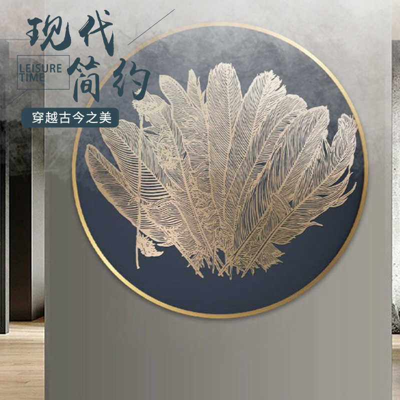 餐厅浮雕装饰画3d立体中式入户玄关肌理壁画圆形走廊过道山水挂画图片