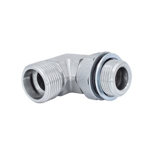 卡套直角弯头H型可调方向1CH9/1DH9永华标准M14/18*1.5外丝管接头