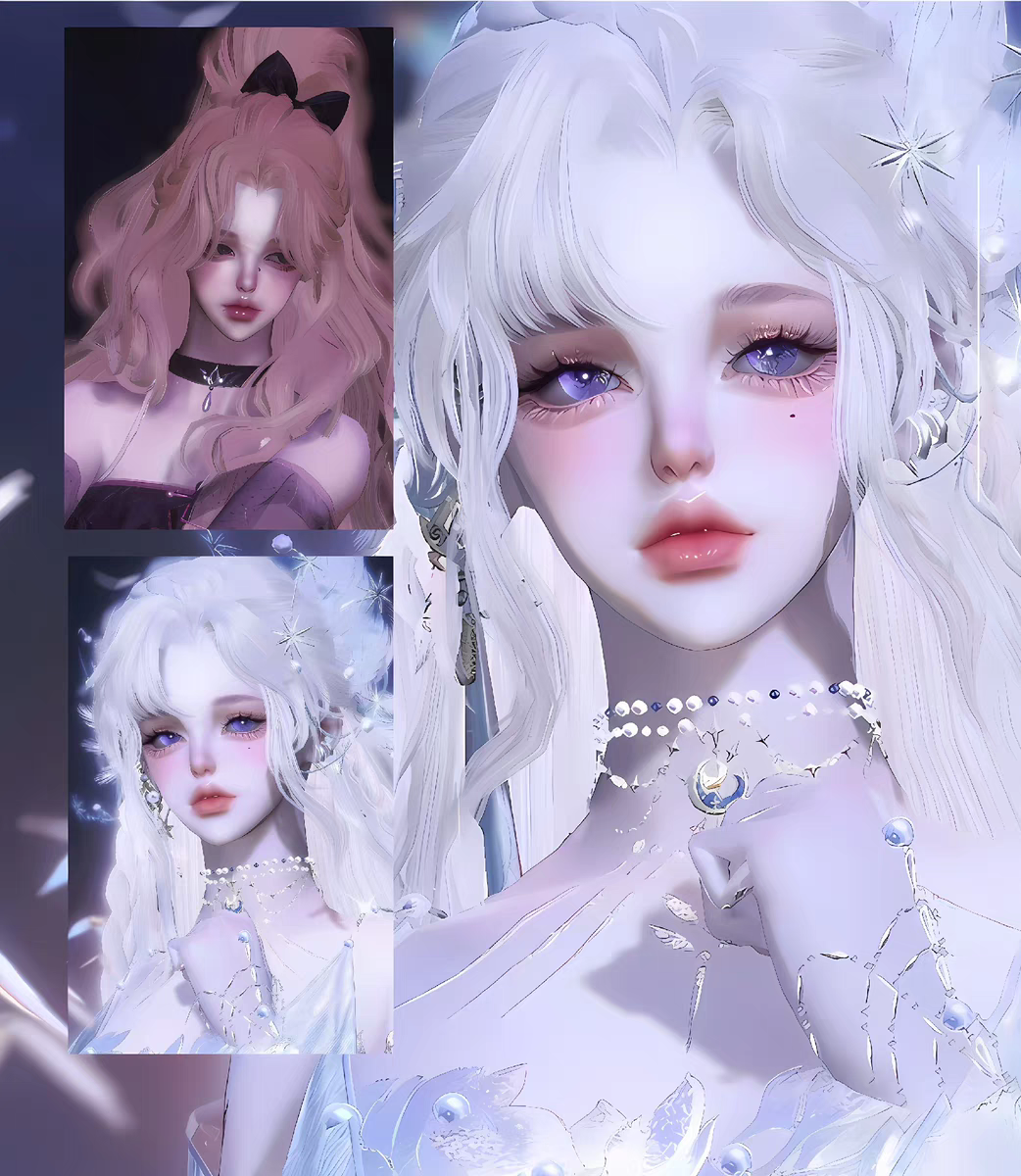 倾心 温流 美神降临 逆水寒手游捏脸女通用 原版