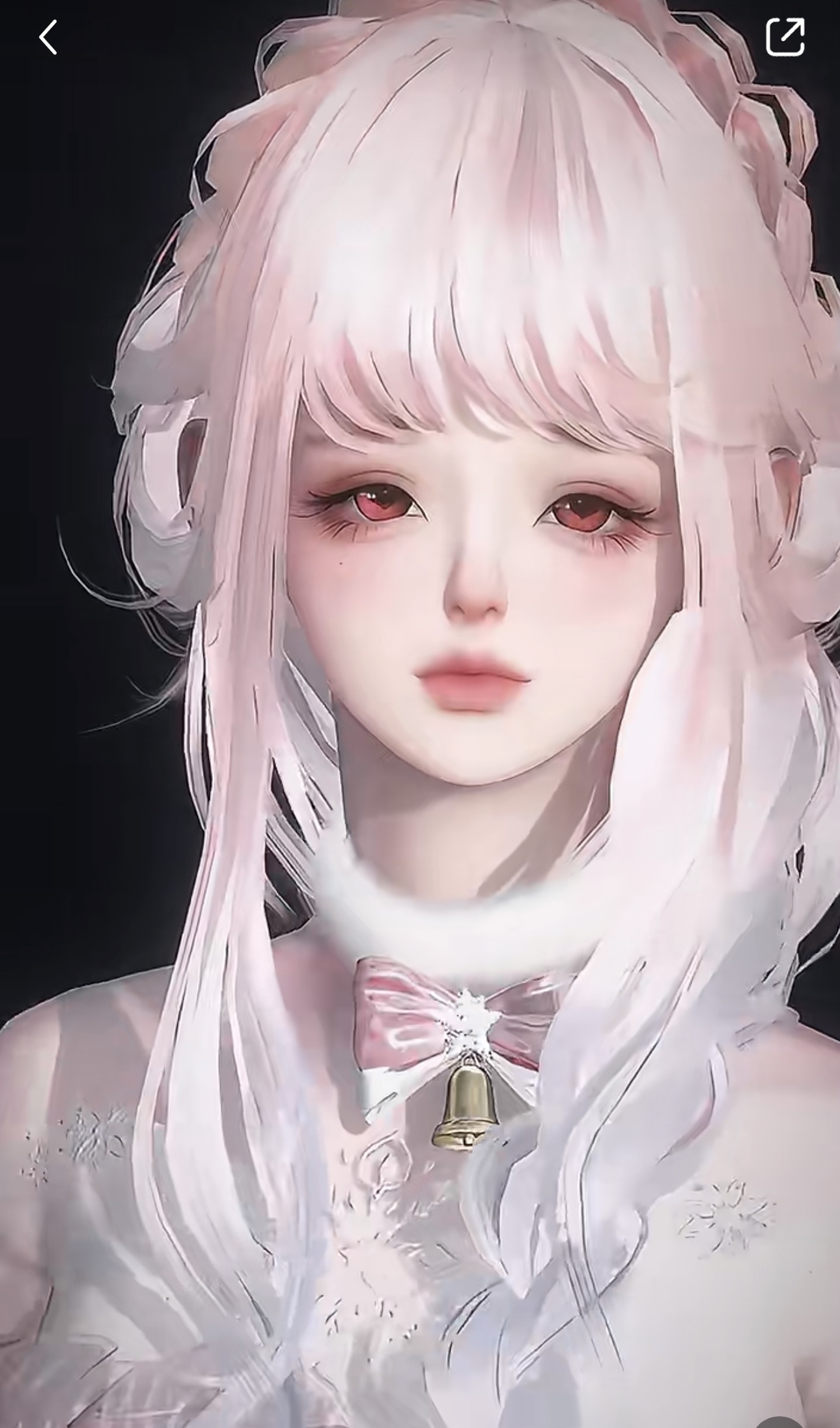 赖床少女｜逆水寒手游捏脸数据女角色通用 原版