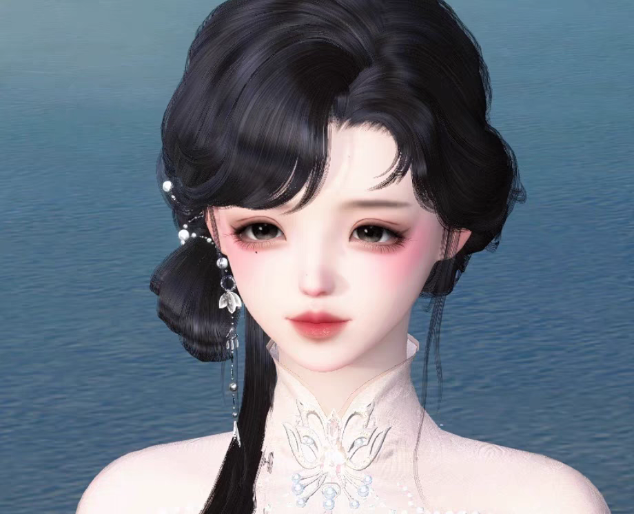 森仔捏脸仿捏  女小体05 荒羽素问九灵碎梦捏脸逆水寒ol端游捏脸