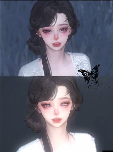艾希 |逆水寒手游捏脸女角色通用 神相碎梦血河素问九灵