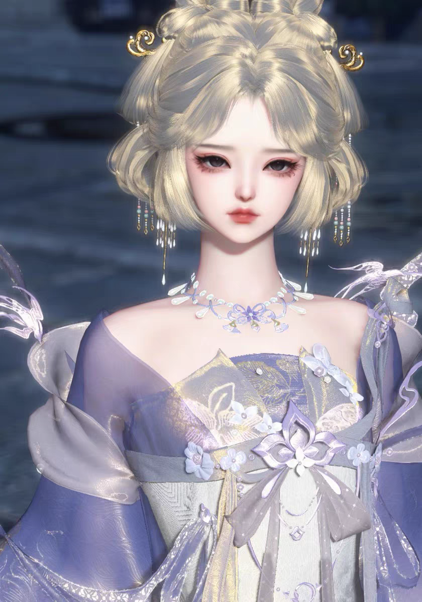 森仔捏脸仿捏  女小体06 荒羽素问九灵碎梦捏脸逆水寒ol端游捏脸