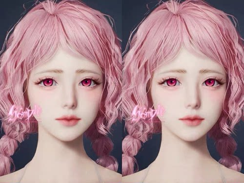 【小草莓 可爱萝莉】AION2永恒之塔2 台服韩服魔族天族捏脸通用女