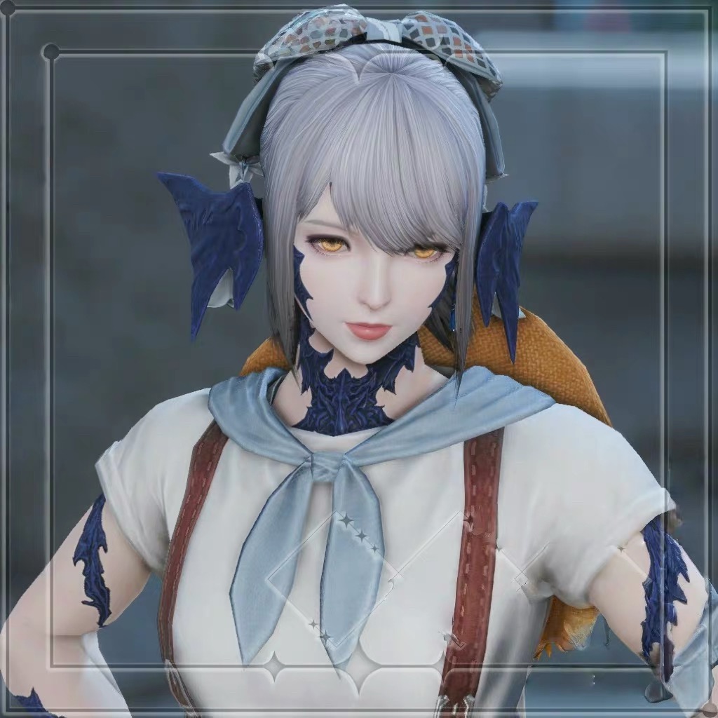 7.0【FF14捏脸数据】龙娘/敖龙族/黑龙娘暮晖之民 原创最终幻想14