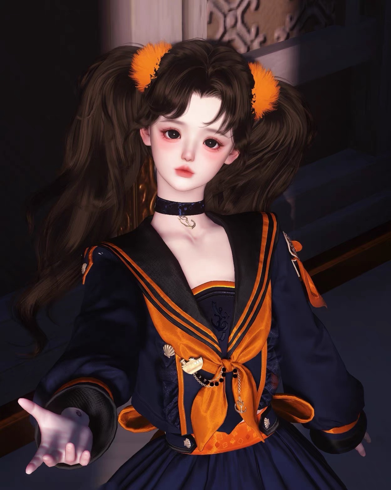 桃桃李 逆水寒OL端游捏脸女  适合素问等小体型 黄金服通用捏脸