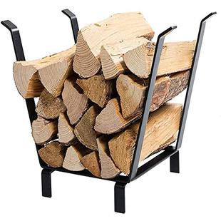 热销新款 铁艺柴火收纳架 黑色金属木柴收纳架ebay可拆卸新款
