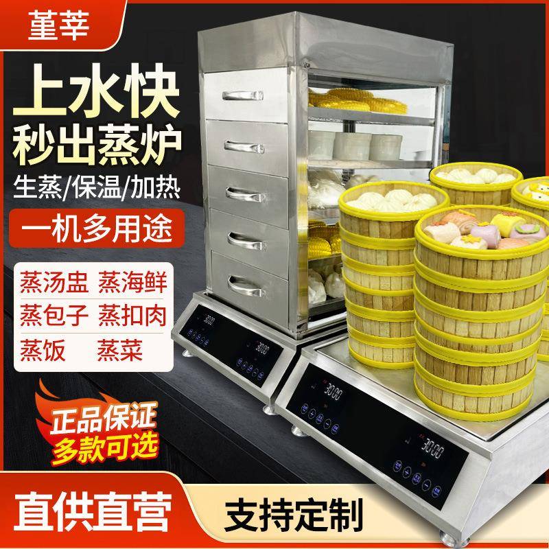 新款台式商用蒸汽炉秒出蒸汽多功能蒸包炉智能炖汤炉炖茶饮电蒸炉