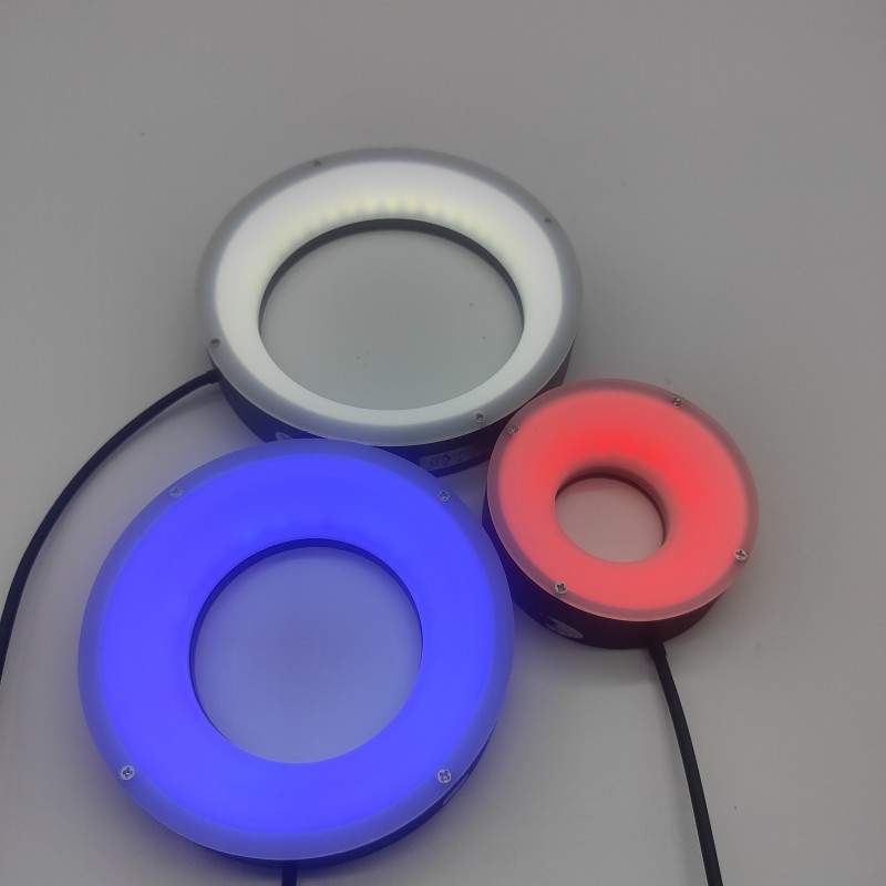 自动化LED环形无影光源机器视觉高亮尺寸测量标签PCB外观字符检测