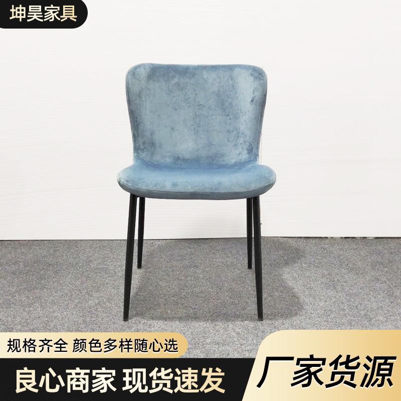 布衣沙发餐椅意式轻奢家用小户型椅子旋转设计师洽谈椅餐厅沙发椅