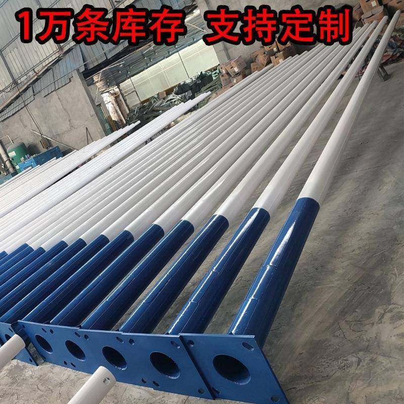 3米4米5m789101215米热镀锌不锈钢锥形单双臂6米太阳能灯柱灯杆