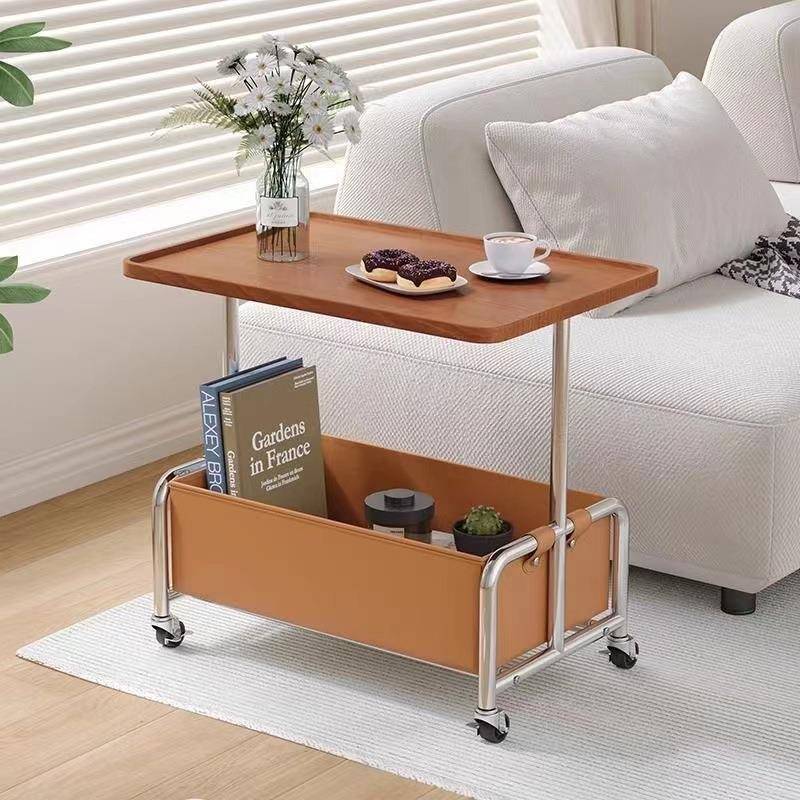 奶油风边几现代简约沙发边柜客厅家用床头小桌子法式创意移动茶几