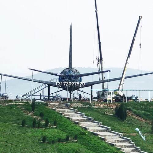 景区网红项目大型一比一播音737747空客A320飞机餐厅直销