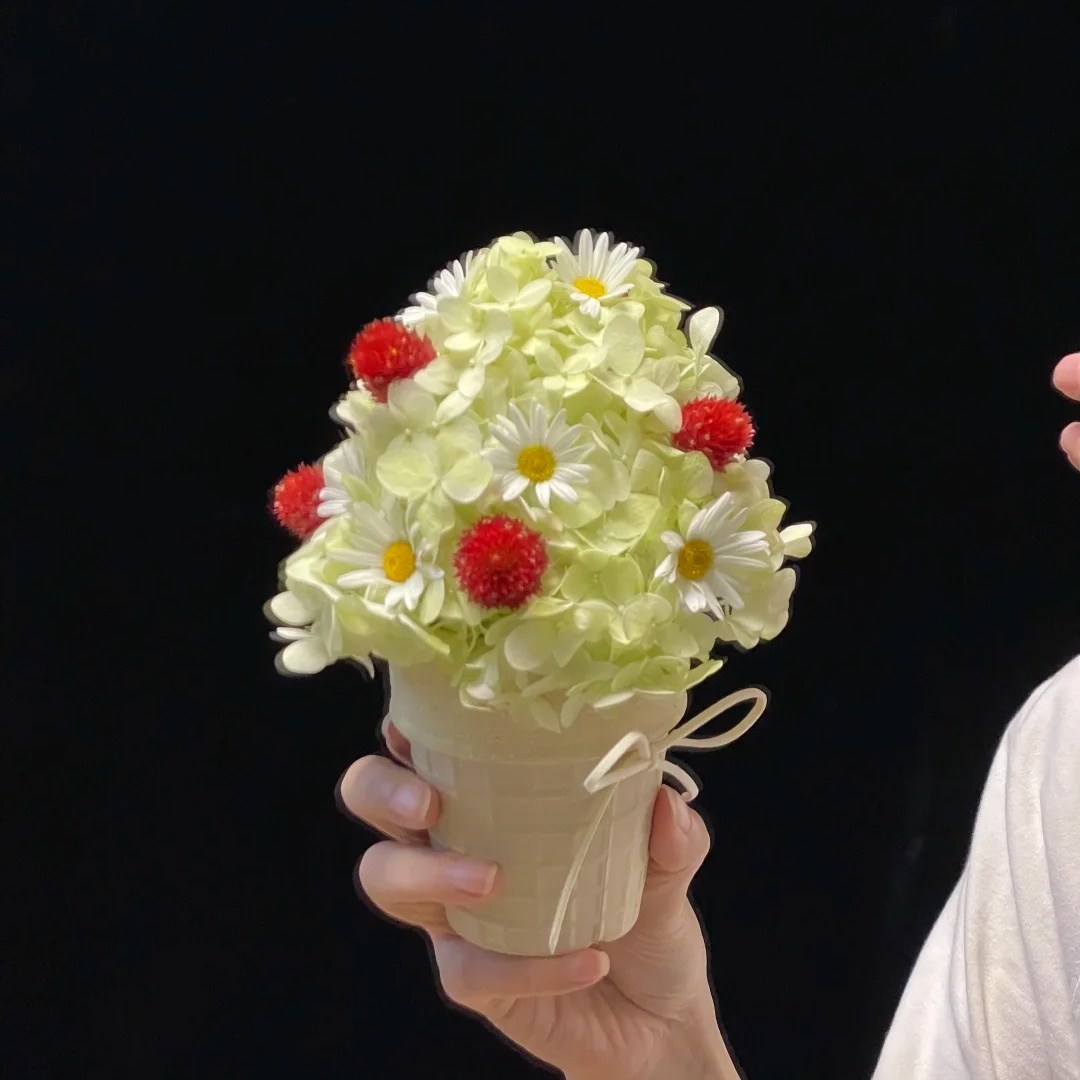 冰激凌花束迷你陶瓷花瓶