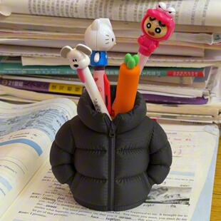 3d打印羽绒服立体笔筒收纳创意抽象搞笑家居摆件送朋友闺蜜礼物